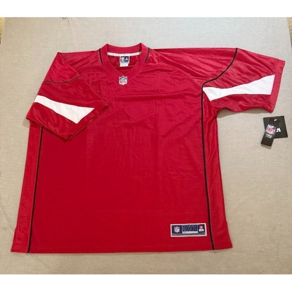 Arizona Cardinals‎ Pro Line NFL Jersey Mens 2XL Red Blank Short Sleeve.